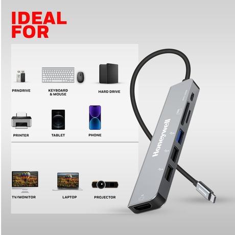 Honeywell 7-in-1 Type C Docking Station-5