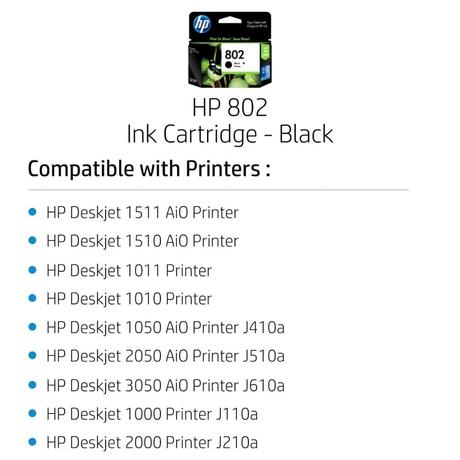 HP 802 Ink Cartridge, Black-2