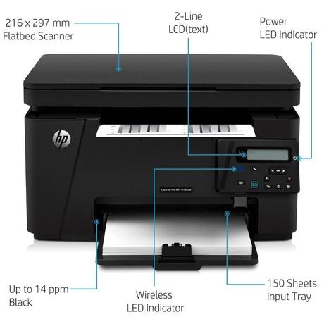 HP Laserjet Pro M126nw Laser Multi-function Monochrome Wi-Fi Printer-2