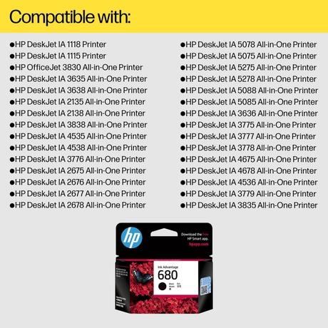 HP 680 Original Ink Advantage Cartridge, Black-8