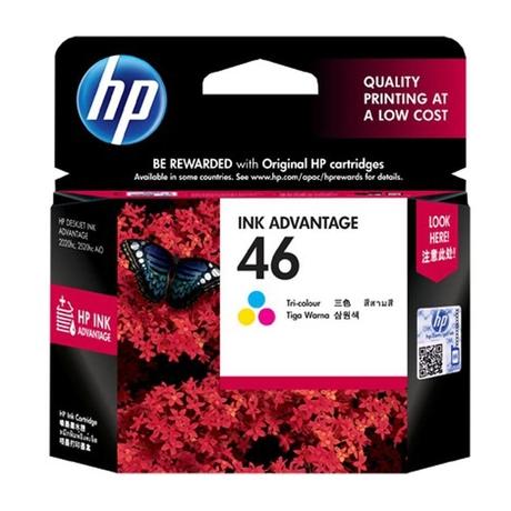 HP 46 Ink Advantage Cartridge, Tri-Color-0