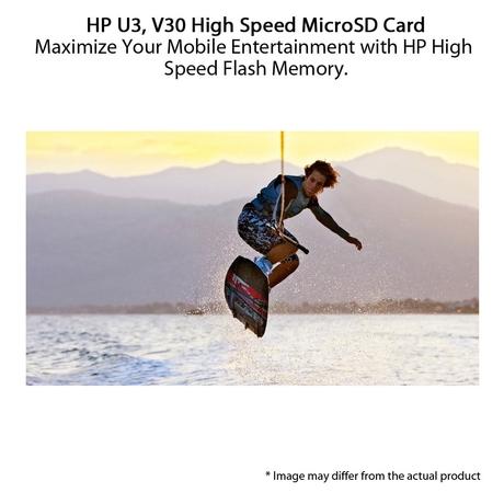 HP 128 GB U3, V30 High Speed microSD Card, HFUD128-1V30A-5