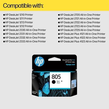 HP 805 Original Ink Cartridge, Tri-color-8
