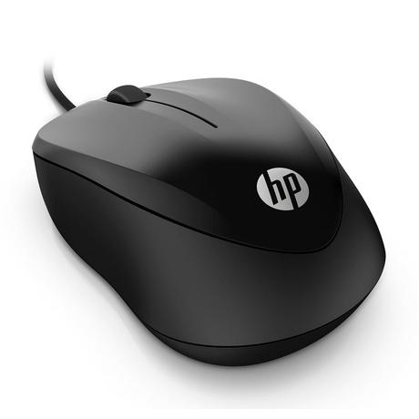HP 1000 Wired Mouse, Black-0