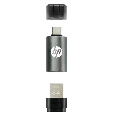 HP x5600c 64 GB USB 3.2 Flash Drives with Type-C adaptor-1
