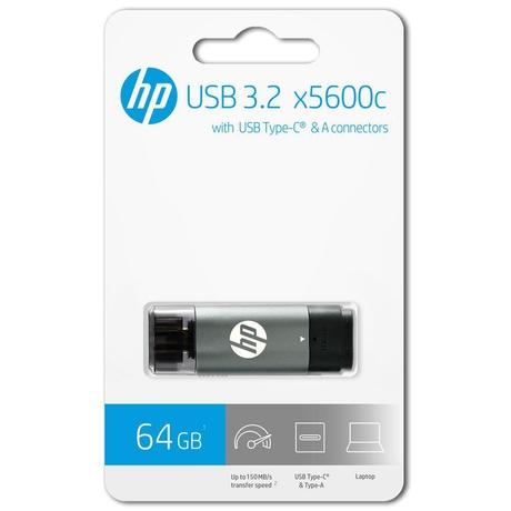 HP x5600c 64 GB USB 3.2 Flash Drives with Type-C adaptor-2