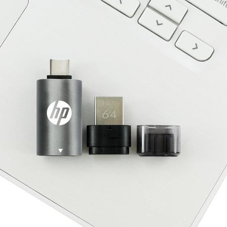HP x5600c 64 GB USB 3.2 Flash Drives with Type-C adaptor-4