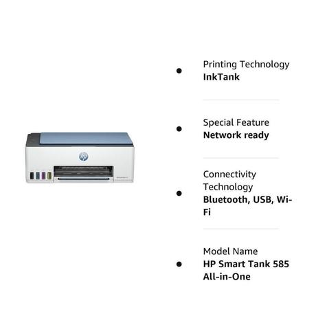 HP Smart Tank 585 All-in-One Wi-Fi Colour Wireless Home Inkjet Printers (Upto 4000 Black and 6000 Colour Pages Included in The Box), Print, Scan & Copy for Office/Home-7