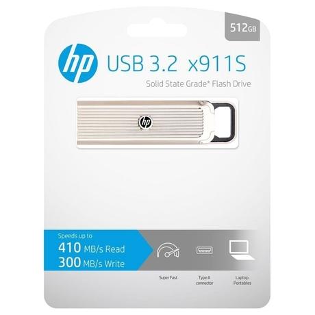 HP 512 GB x911S Series SSD Pen Drive, Silver-4