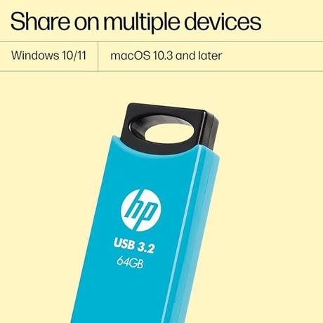 HP 64 GB 712w USB 3.2 Flash Drive Blue-1