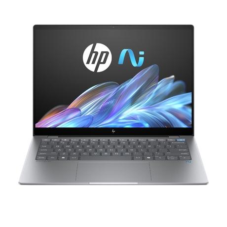 HP Omnibook X 14-fe0121QU Convertible Laptop (Qualcomm Snapdragon/16 GB /1 TB SSD/X Elite Qualcomm Adreno/Next Gen Windows/Microsoft Office 2021 Home & Student/IPS), 35.6 cm - 14 inch, Meteor Silver-1
