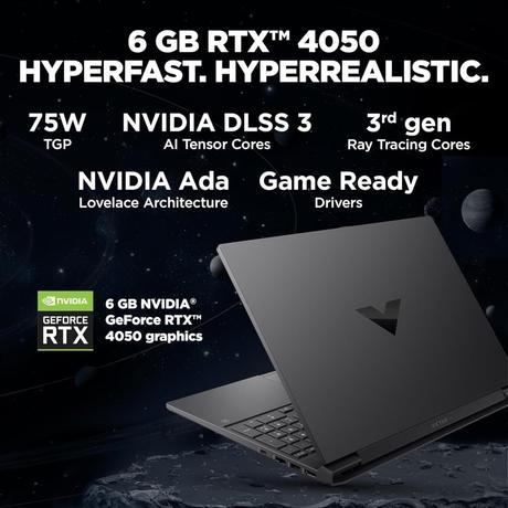 HP Victus 15-FA2701TX Gaming Laptop (Intel Core i5-13420H/16 GB /512 GB SSD/6 GB-Nvidia GeForce RTX 4050 /Windows 11 Home/MS Office Home 2024/Full HD), 39.62 cm - 15.6 inch, Performance Blue-1