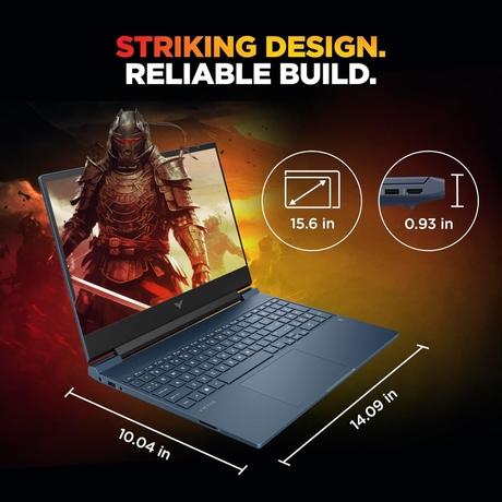 HP Victus 15-FA2192TX Gaming Laptop (Intel Core i5-13420H/16 GB /512 GB SSD/4 GB-Nvidia GeForce RTX 3050A/Windows 11 Home/MS Office Home 2024 + 1 year M365 Basic/Full HD), 39.62 cm - 15.6 inch, Performance Blue-10