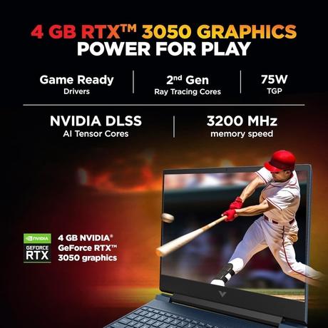 HP Victus 15-FA2192TX Gaming Laptop (Intel Core i5-13420H/16 GB /512 GB SSD/4 GB-Nvidia GeForce RTX 3050A/Windows 11 Home/MS Office Home 2024 + 1 year M365 Basic/Full HD), 39.62 cm - 15.6 inch, Performance Blue-4