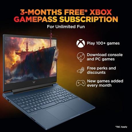 HP Victus 15-FA2192TX Gaming Laptop (Intel Core i5-13420H/16 GB /512 GB SSD/4 GB-Nvidia GeForce RTX 3050A/Windows 11 Home/MS Office Home 2024 + 1 year M365 Basic/Full HD), 39.62 cm - 15.6 inch, Performance Blue-9