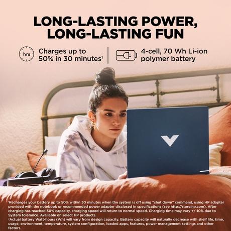 HP Victus 15-Fb3124AX Gaming Laptop (AMD Ryzen 7 7445H/16 GB /512 GB SSD/6 GB-Nvidia GeForce RTX 4050 /Windows 11 Home/MS Office Home 2024 + 1 year M365 Basic/Full HD), 39.62 cm - 15.6 inch, Performance Blue-11
