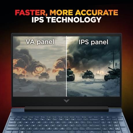 HP Victus 15-Fb3124AX Gaming Laptop (AMD Ryzen 7 7445H/16 GB /512 GB SSD/6 GB-Nvidia GeForce RTX 4050 /Windows 11 Home/MS Office Home 2024 + 1 year M365 Basic/Full HD), 39.62 cm - 15.6 inch, Performance Blue-7