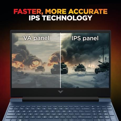 HP Victus 15-Fb3124AX Gaming Laptop (AMD Ryzen 7 7445H/16 GB /512 GB SSD/6 GB-Nvidia GeForce RTX 4050 /Windows 11 Home/MS Office Home 2024 + 1 year M365 Basic/Full HD), 39.62 cm - 15.6 inch, Performance Blue-7