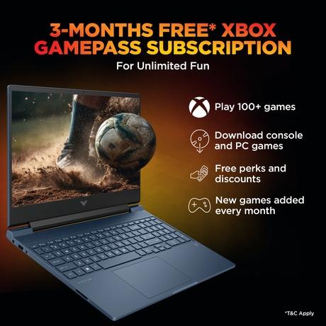 HP Victus 15-Fb3124AX Gaming Laptop (AMD Ryzen 7 7445H/16 GB /512 GB SSD/6 GB-Nvidia GeForce RTX 4050 /Windows 11 Home/MS Office Home 2024 + 1 year M365 Basic/Full HD), 39.62 cm - 15.6 inch, Performance Blue-9