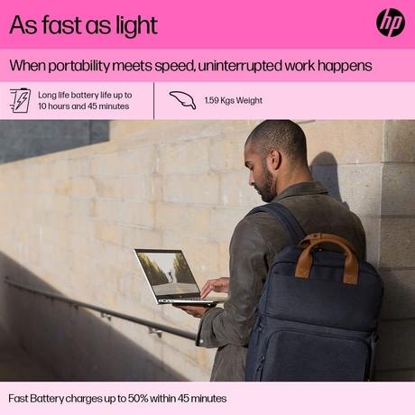HP 15s 15-FC0552AU Standard Laptop (AMD Ryzen 3 7320U/8 GB/512 GB SSD/AMD Radeon Graphics/Windows 11 Home/MS Office Home 2024 + 1 year M365 Basic/Full HD), 39.62 cm - 15.6 inch, Natural Silver-8