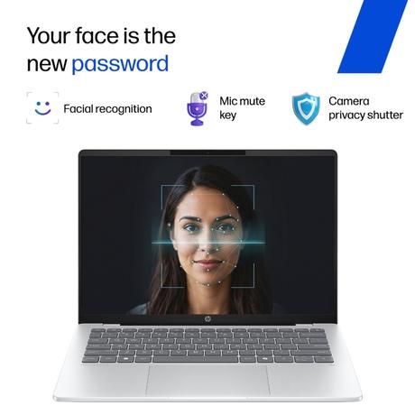 HP OmniBook 5 NGAI 14-he0015QU Standard Laptop (Snapdragon X X1-26-100/16 GB /1 TB SSD/Qualcomm Adreno GPU/Windows 11 Home/MS Office Home 2024 + 1 year M365 Basic/Full HD), 35.6 cm - 14 inch, Glacier Silver Aluminum-5