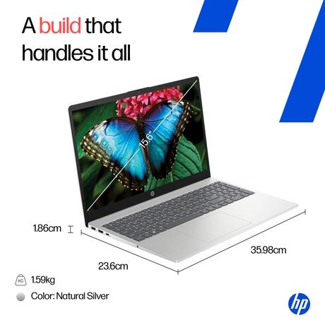 HP 15s 15-FD0664TU Standard Laptop (Intel Core 5-120U/16 GB /512 GB SSD/Intel Iris Xe Graphics/Windows 11 Home/MS Office Home 2024 + 1 year M365 Basic/Full HD), 39.62 cm (15.6 inch), Natural Silver-11
