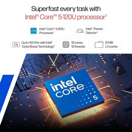 HP 15s 15-FD0651TU Standard Laptop (Intel Core 5 - 120U/8 GB/512 GB SSD/Intel Iris Xe Graphics/Windows 11 Home/MS Office Home 2024 + 1 year M365 Basic/Full HD), 39.62 cm (15.6 inch), Natural Silver-3