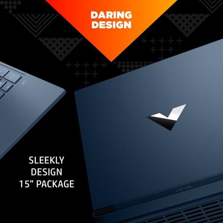 HP Victus 15 15-fb3125AX Gaming Laptop (AMD Ryzen 7 7445HS/16 GB/512 GB SSD/6 GB-NVIDIA GeForce RTX 3050/Windows 11 Home/MS Office Home 2024, 1 year Microsoft 365 Basic/Full HD), 39.62 cm - 15.6 inch, Performance Blue, Chrome Logo-3