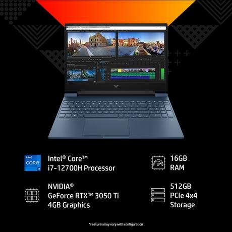 HP Victus 15-FA2375TX Gaming Laptop (Intel Core i5-13420H up to 4.6 GHz with Intel Turbo Boost Technology/16 GB/512 GB SSD/6 GB-NVIDIA GeForce RTX 4050/Windows 11 Home/MS Office Home 2024/Full HD), 40.9 cm - 16.1 inch, Mica Silver-2