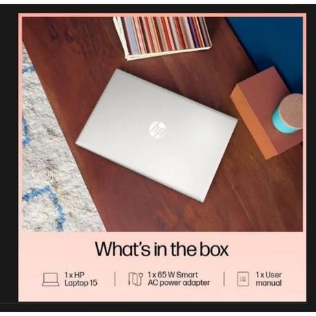 HP 15s 15 FD0623TU Standard Laptop (13th Generation Intel Core i3 Processor/8 GB/512 GB SSD/Intel integrated SoC/Windows 11 Home/MS Office Home 2024 + 1 year M365 Basic/Full HD), 39.62 cm - 15.6 inch, Natural Silver-3