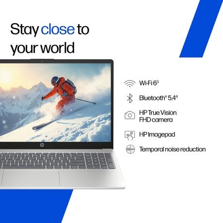 HP 15 15-FD0901TU Standard Laptop (Intel Core 5-120U/24 GB/512 GB SSD/Intel Iris Xe Graphics/Windows 11 Home/MS Office Home 2024/Full HD), 39.6 cm - 15.6 inch, Natural Silver-4
