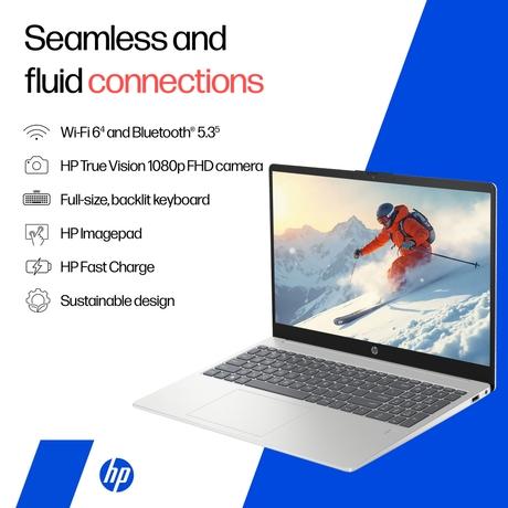 HP 15 15-fd0667TU Standard Laptop (Intel Core 5 120U Processor/16 GB/1 TB SSD/Intel Iris Xe Graphics/Windows 11 Home/MS Office Home 2024/Full HD), 39.6 cm - 15.6 inch, Natural Silver-4