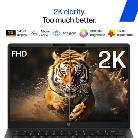 HP OmniBook 3 Laptop, AMD Ryzen 3 30, 8GB LPDDR5 RAM, 512GB SSD, AMD Radeon 610M Graphics, 14 inch (35.56 cm) FHD Anti-Glare 300nits, Backlit Keyboard, Windows 11 Home, MS Office 2024, Mica Silver, 14-HY0034AU-3
