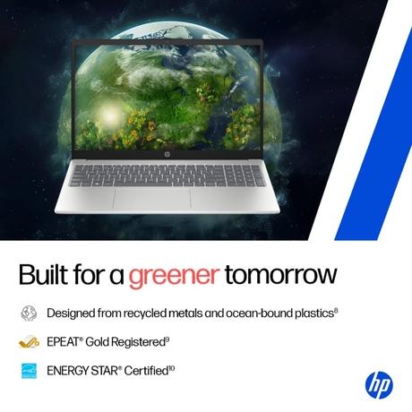 HP 15 Laptop, Intel Core 5-120U, Intel Iris Xe Graphics, 16GB DDR4 RAM, 512GB SSD, 39.62 cm - 15.6 inch FHD 250nits, Windows 11 Home, MS Office Home 2024, Natural Silver, 15-HR0009TU-12