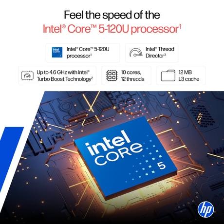 HP 15 Laptop, Intel Core 5-120U, Intel Iris Xe Graphics, 16GB DDR4 RAM, 512GB SSD, 39.62 cm - 15.6 inch FHD 250nits, Windows 11 Home, MS Office Home 2024, Natural Silver, 15-HR0009TU-2