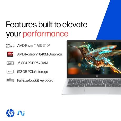 HP OmniBook 7 14-FR0066TU Standard Laptop (Intel Core Ultra 5 225H/16 GB/512 GB SSD/Intel Arc 130T GPU/Windows 11 Home/MS Office Home 2024/OLED), 35.6 cm - 14 inch-3