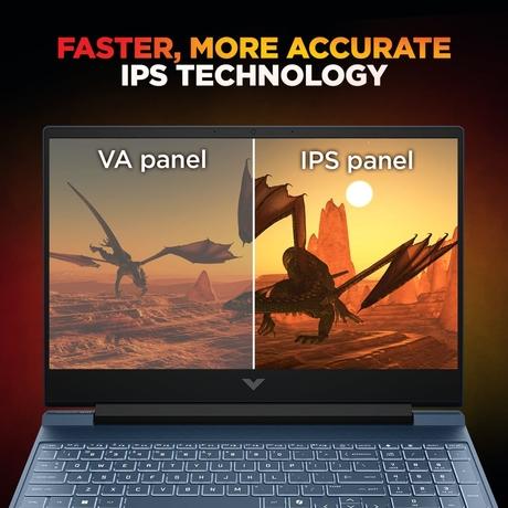 HP Victus 15 15-FB3364AX Gaming Laptop (AMD Ryzen 7 7445HS/12 GB/512 GB SSD/6 GB-NVIDIA GeForce RTX 3050/Windows 11 Home//Full HD), 39.6 cm - 15.6 inch,-6