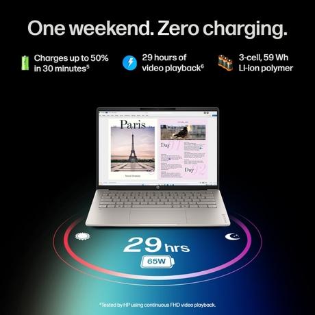 HP Omnibook 5 14-hh0099TU Next Gen AI Laptop (Intel Core Ultra 5 Processor/16 GB/512 TB SSD/Intel Graphic/Windows 11 Home/MS Office Home 2024/OLED), 35.6 cm - 14 inch, Sahara Silver Aluminum-5
