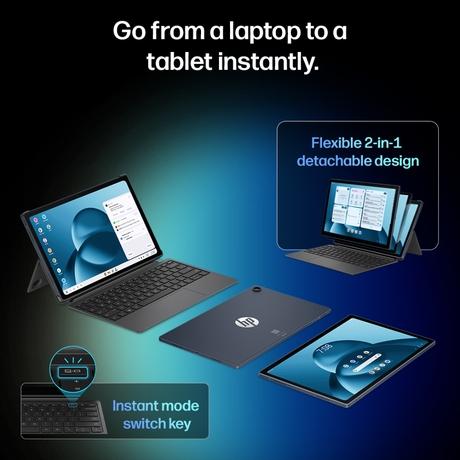 HP OmniPad 12 12-M0005QU Convertible Laptop (Snapdragon SM6475Q/8 GB/128 GB UFC/Qualcomm Adreno GPU/Android 16), 30.38 cm - 12 inch, Denim Blue-4