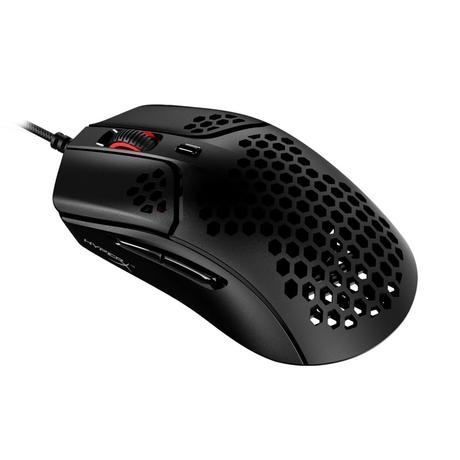 HyperX Pulsefire Haste USB Ultra Lightweight, 59g, Hex Design, Honeycomb Shell, Hyperflex Cable, Up to 16000 DPI, 6 Programmable Buttons Gaming Mouse - Black (4P5P9AA)-1