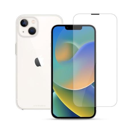 Hyphen AIRE Clear Soft Case with Tempered Glass for iPhone 14-1