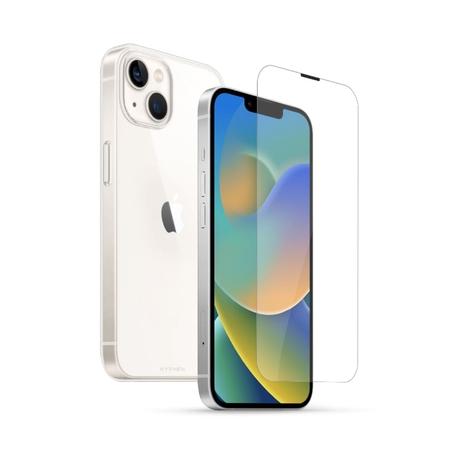 Hyphen AIRE Clear Soft Case with Tempered Glass for iPhone 14-2