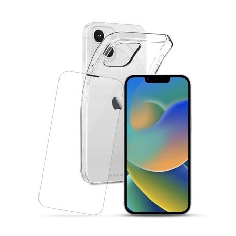 Hyphen AIRE Clear Soft Case with Tempered Glass for iPhone 14-3