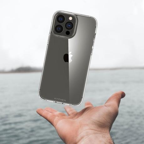 Hyphen LUCD Clear Hard Case for iPhone 14 Pro with Tempered Glass-10