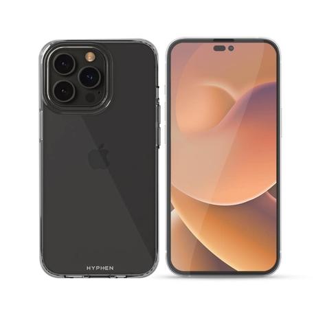 Hyphen LUCD Clear Hard Case for iPhone 14 Pro with Tempered Glass-4