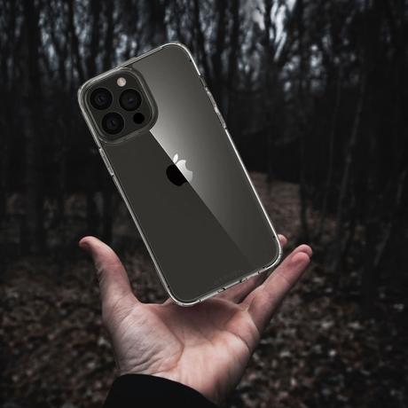 Hyphen LUCD Clear Hard Case for iPhone 14 Pro with Tempered Glass-9
