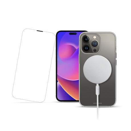 Hyphen AIRE MagSafe Clear Case for iPhone 14 Pro with Tempered Glass-5