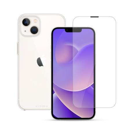 Hyphen AIRE Clear Soft Case with Tempered Glass for iPhone 14 Plus-1