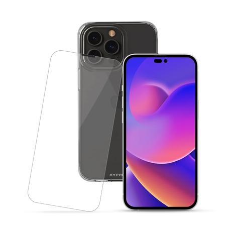 Hyphen AIRE Clear Soft Case with Tempered Glass for iPhone 14 Pro Max-4