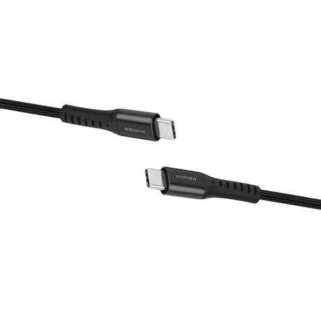 Hyphen 120 cm (1.2 m) 65 W Type-C to Type-C PD Cable Black-4